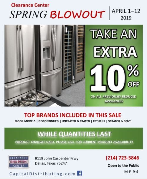 Spring Blowout - Kitchen Appliances