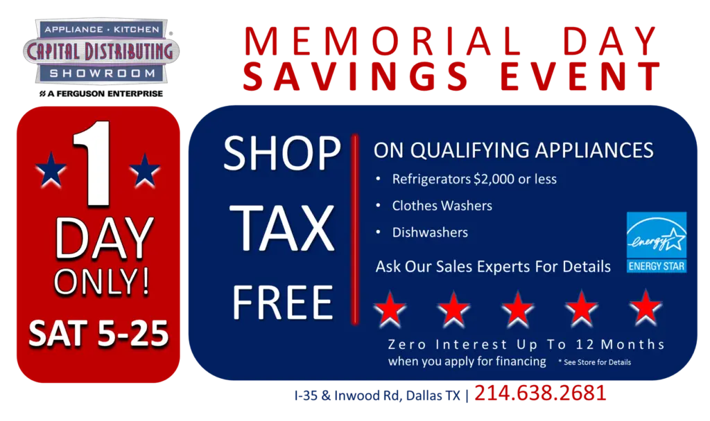 Memorial Day Saving Event - Kitchen Appliances