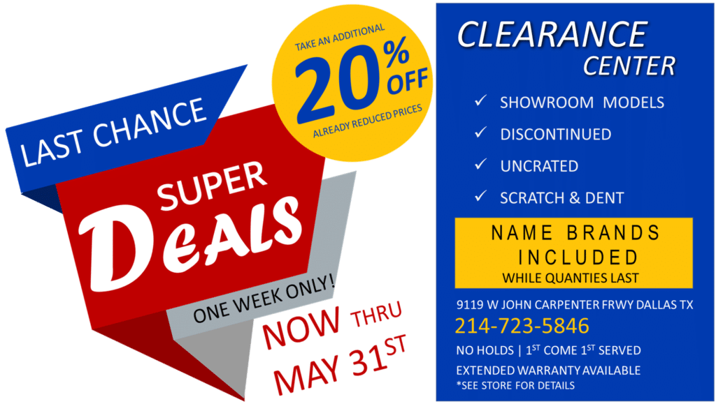 Clearance Center Sale