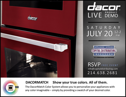 Capital Distributing | DACOR live Cooking Demo