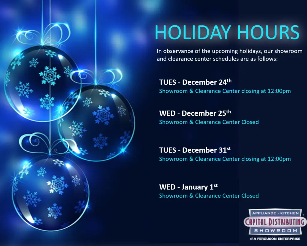 Holiday Hours