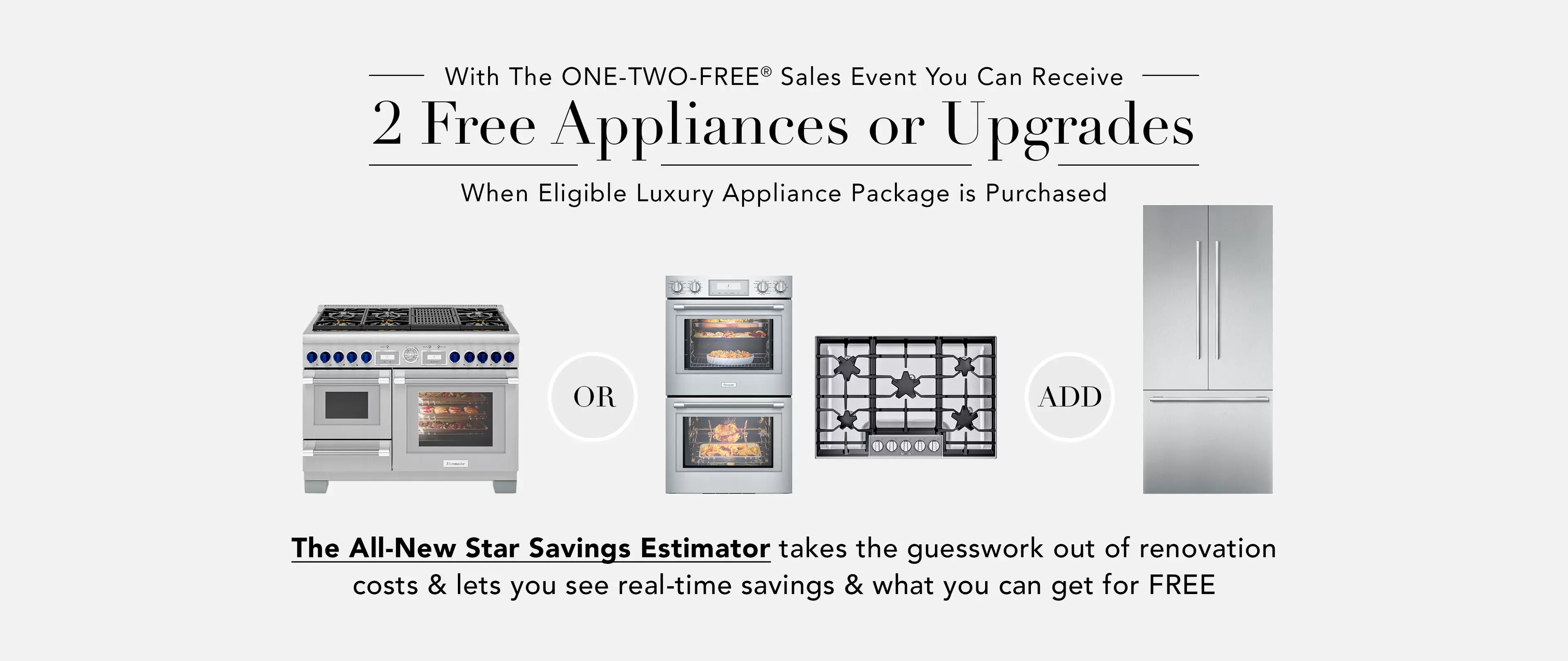Two Free Thermador Appliances at Capital Distributing