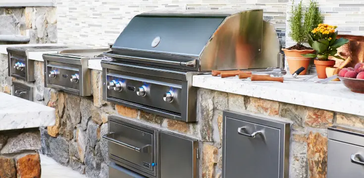 Lynx outdoor kitchen appliances bring home outside