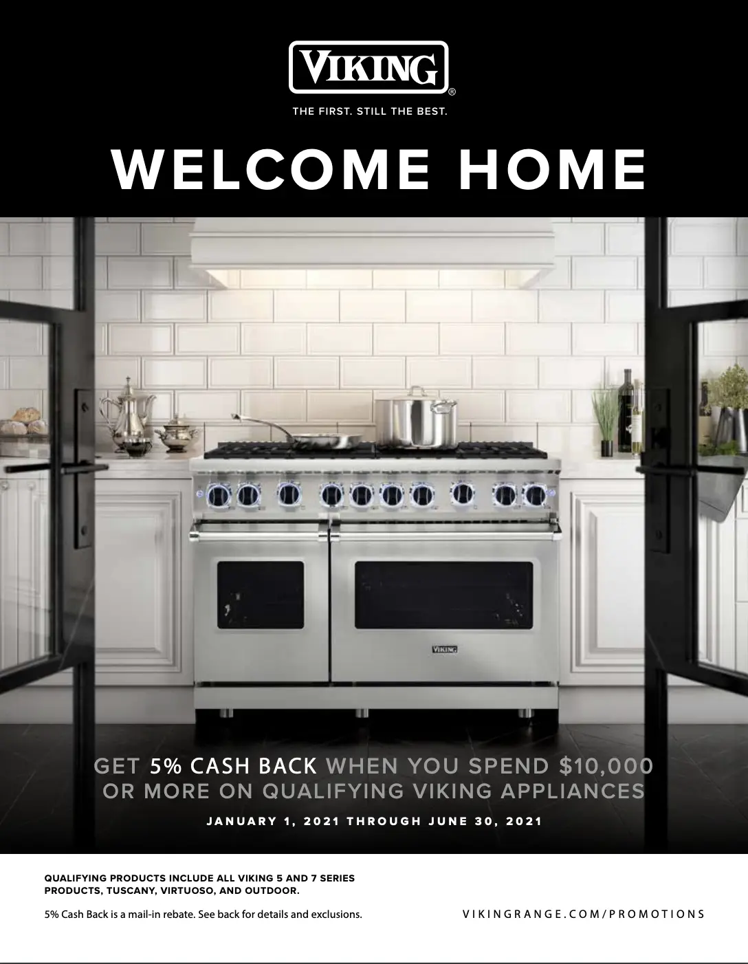 Welcome Home to Viking appliances, offered at Capital Distributing