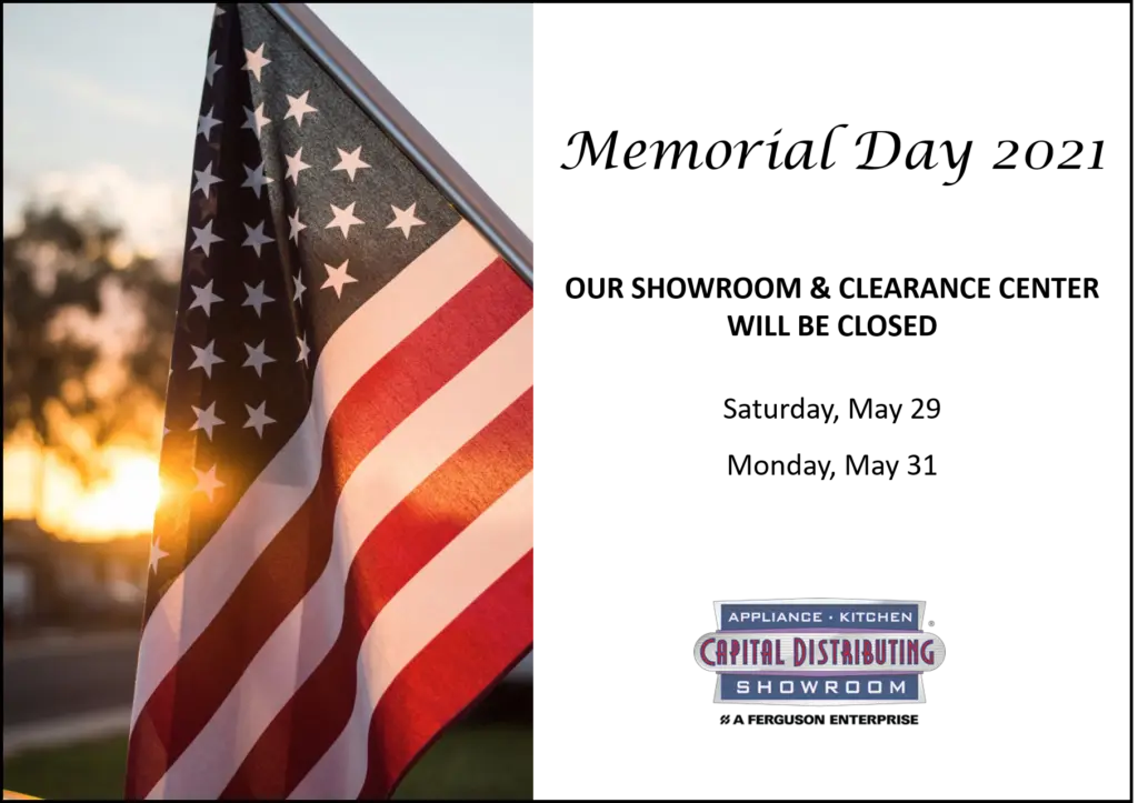 2021 Memorial Day Hours | CapitalDistributing.com