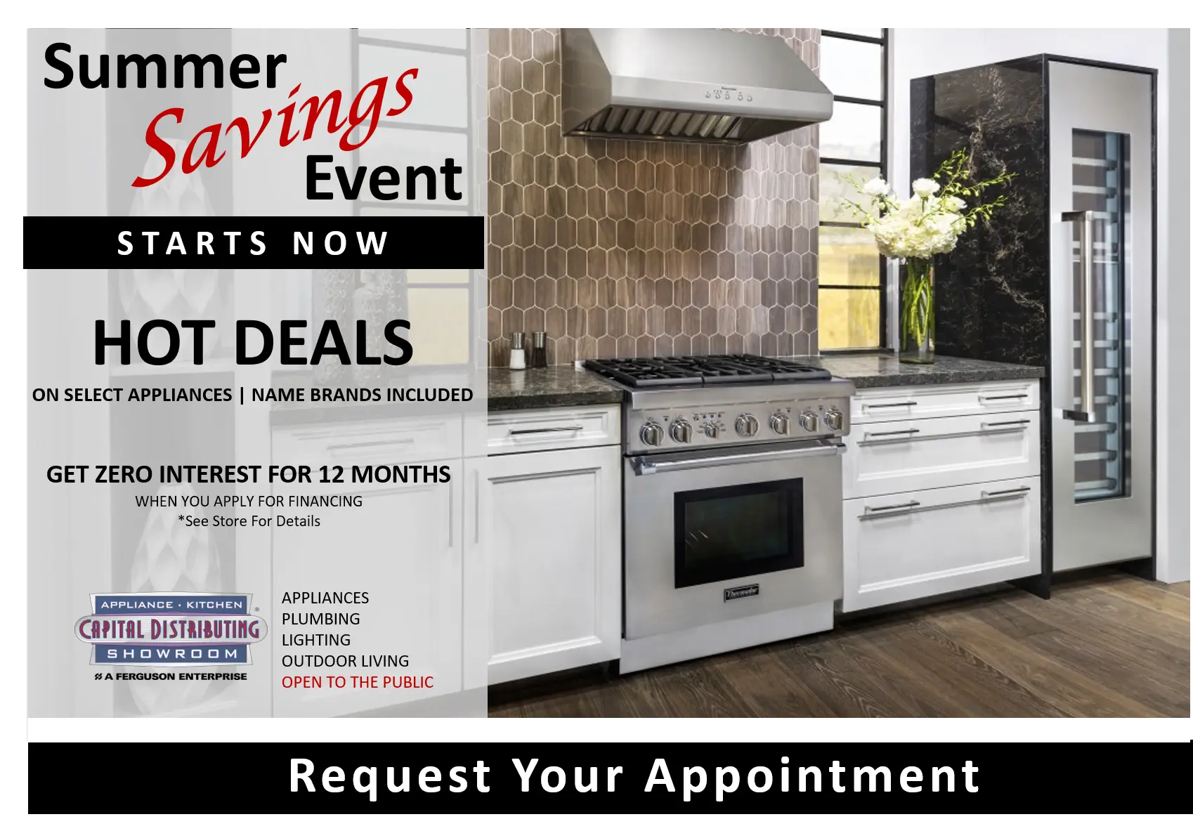 Summer Savings 2021 | Capital Distributing Kitchen Appliance Showroom 
