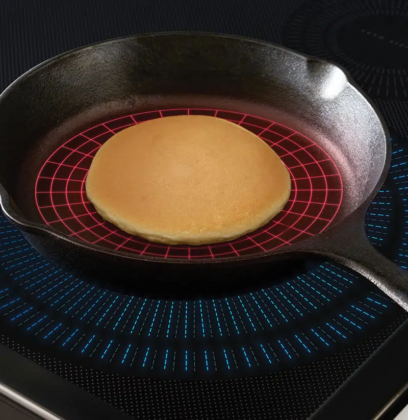 Auto Sizing™ pan detection, induction